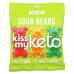 Kiss My Keto, Gummy Candy, кислые мишки, 8 пакетиков, 25 г (0,88 унции)