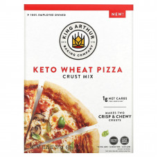 King Arthur Baking Company, Keto Wheat Pizza, смесь с корочкой, 291 г (10,25 унции)