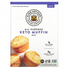 King Arthur Baking Company, Универсальная смесь для кето-маффинов, 283 г (10 унций)