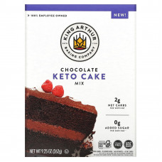 King Arthur Baking Company, Keto Cake Mix, шоколад, 262 г (9,25 унции)