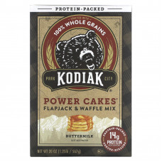 Kodiak Cakes, Power Cakes, смесь для лепешек и вафель, пахта, 567 г (20 унций)