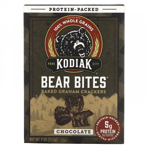 Kodiak Cakes, Bear Bites, запеченные крекеры с шоколадом, 255 г (9 унций)