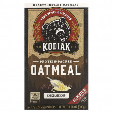 Kodiak Cakes, Овсянка с протеином, с шоколадной крошкой, 6 пакетиков по 50 г (1,76 унции)