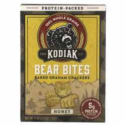 Kodiak Cakes, Bear Bites, запеченные крекеры с медом, 255 г (9 унций)