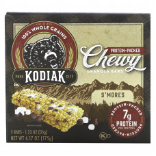 Kodiak Cakes, Жевательные батончики из гранолы, S'mores, 5 батончиков, 35 г (1,23 унции) каждый