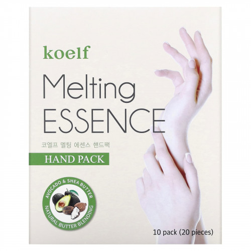 Koelf, Melting Essence Hand Pack, маска для рук, 10 пар