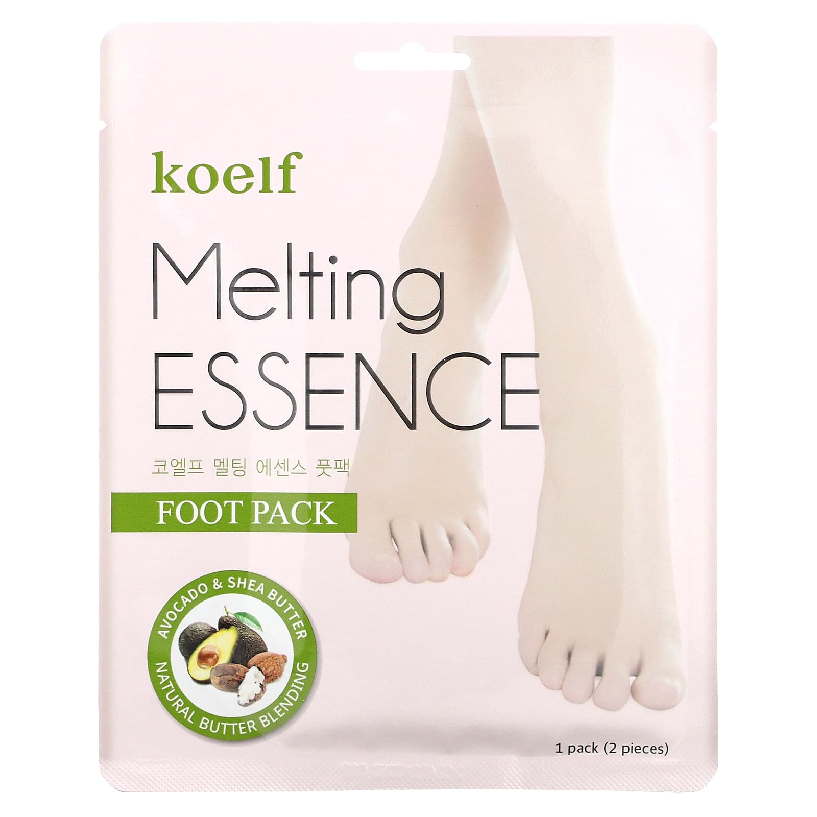 Koelf, Melting Essence Foot Pack, маска для ног, 10 пар