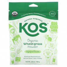 KOS, Органический порошок ростков пшеницы, 108 г (3,8 унции)
