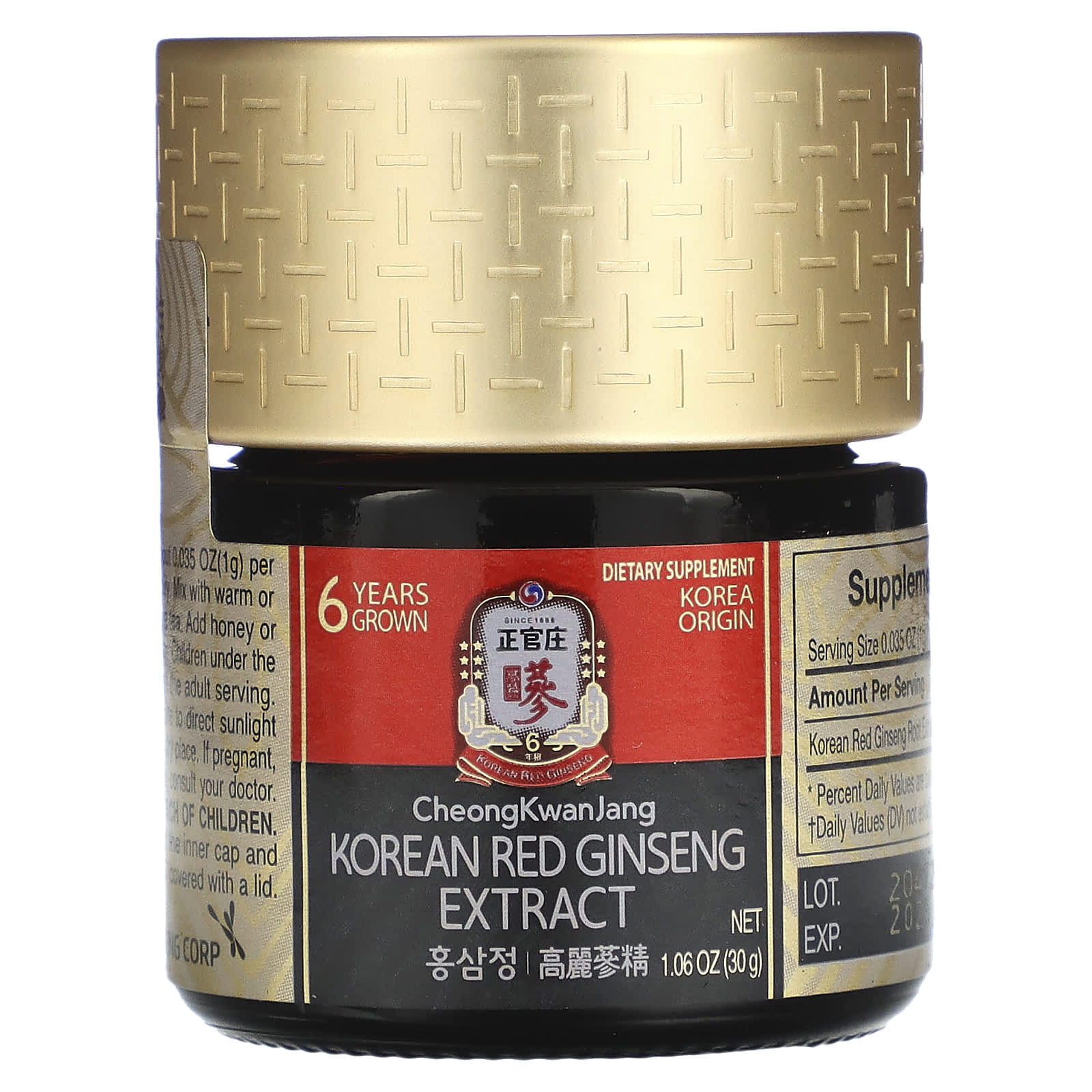 CheongKwanJang, экстракт корейского красного женьшеня, 30 г (1,06 унции)