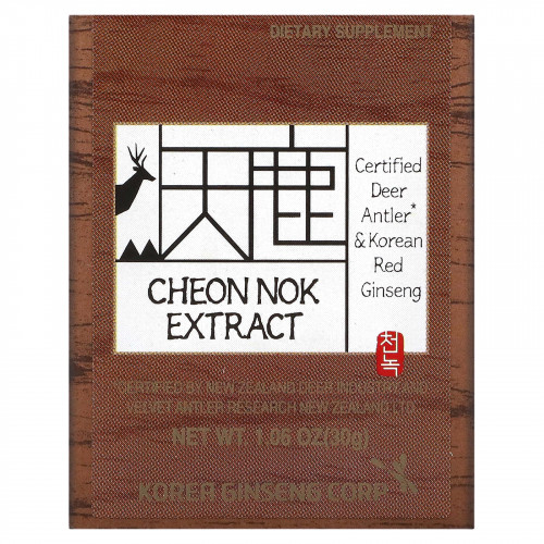 CheongKwanJang, Экстракт чхон нока, корейский красный женьшень и рога оленя, 30 г (1,06 унции)