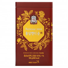 CheongKwanJang, Renesse, корейские конфеты с красным женьшенем, 180 г (6,35 унции)