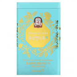 CheongKwanJang, Renesse, корейские конфеты для горла с красным женьшенем, 40 шт., 4 г (0,14 унции)