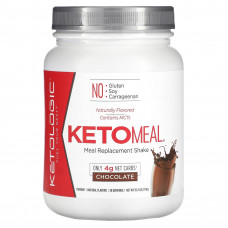 KetoLogic, KetoMeal, заменитель еды, шоколад, 714 г (25,2 унции)