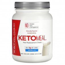KetoLogic, KetoMeal, заменитель еды, ваниль, 700 г (24,7 унции)