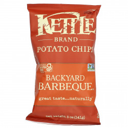 Kettle Foods, картофельные чипсы, барбекю на свежем воздухе, 141 г (5 унций)