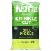 Kettle Foods, Krinkle Cut, картофельные чипсы, маринованные огурцы, 141 г (5 унций)