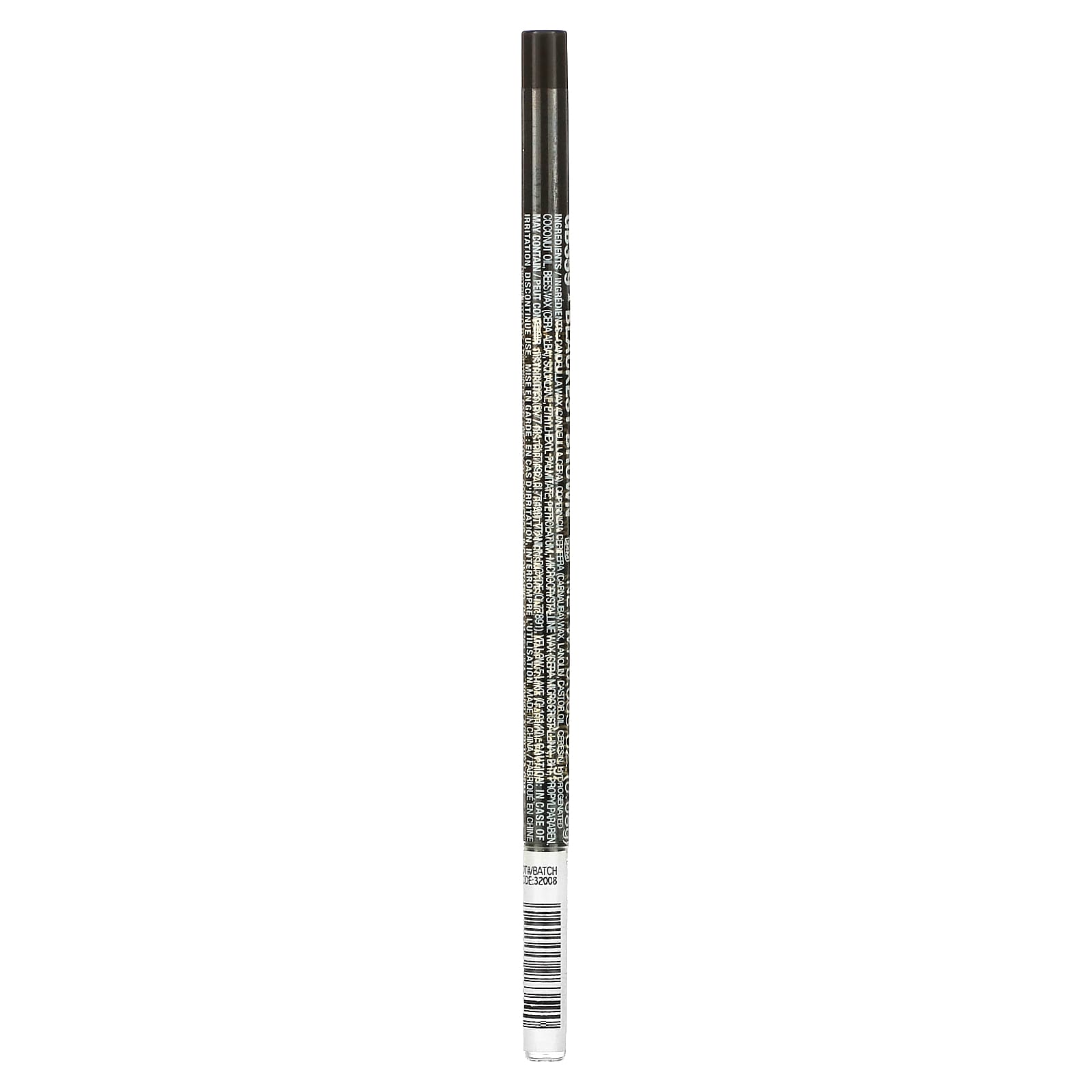 L.A. Girl, Карандаш для бровей Shady Slim Brow Pencil, оттенок Blackest Brown, 0,08 г