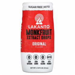 Lakanto, капли с экстрактом архата, классический вкус, 52 мл (1,76 жидк. унции)