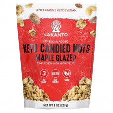 Lakanto, Keto Candied Nuts, Maple Glazed, 8 oz (227 g)