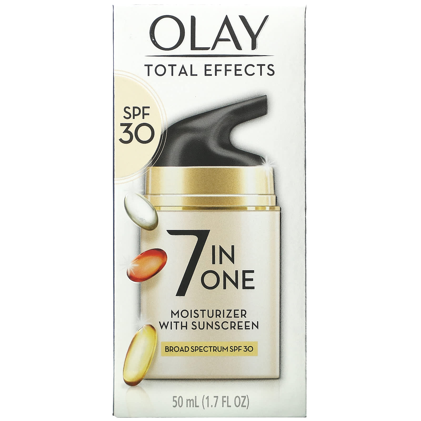 Olay, Total Effects, 7 в 1, увлажняющее и солнцезащитное средство с SPF 30, 50 мл (1,7 жидк. унции)