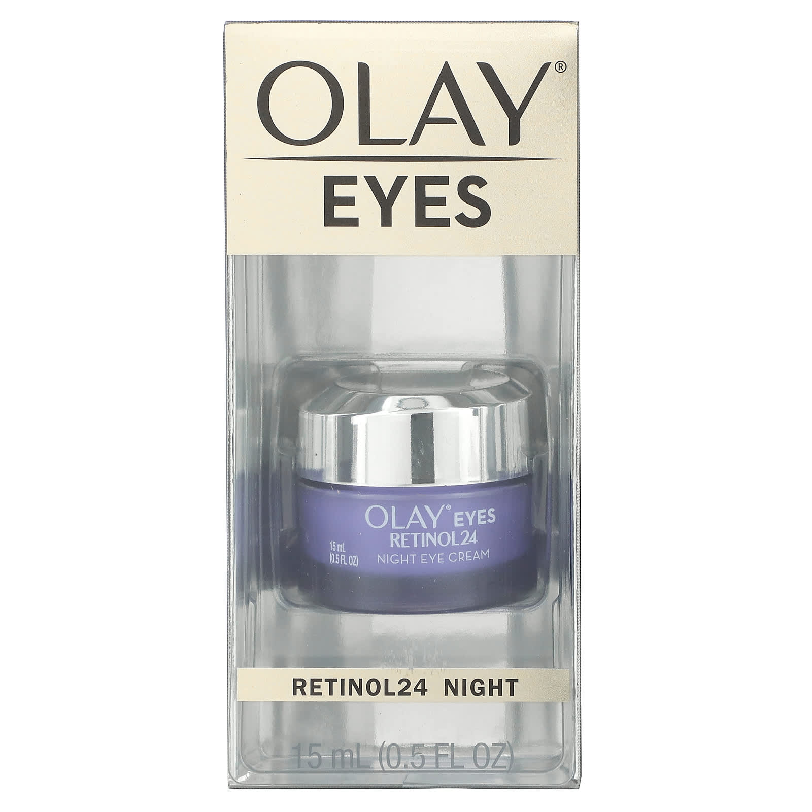 Olay, Eyes, Retinol24, ночной крем для кожи вокруг глаз, 15 мл (0,5 жидк. Унции)