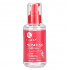 Luseta Beauty, Keratin Oil, легкая разглаживающая сыворотка для восстановления волос, 100 мл (3,38 жидк. унции)