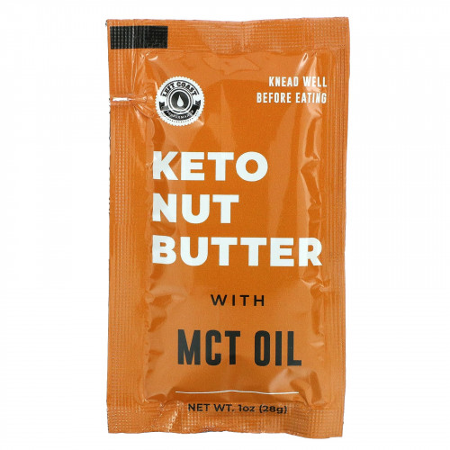 Left Coast Performance, Кето-ореховое масло с маслом MCT, 10 пакетиков по 28 г (1 унция)