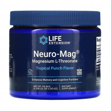 Life Extension, Neuro-Mag, магний L-треонат, вкус тропического пунша, 93,35 г (3,293 унции)