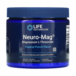 Life Extension, Neuro-Mag, магний L-треонат, вкус тропического пунша, 93,35 г (3,293 унции)