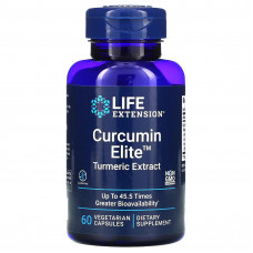 Life Extension, Curcumin Elite, экстракт куркумы, 60 растительных капсул