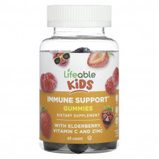 Lifeable, Поддержка иммунитета детей, ягодные, 60 жевательных таблеток