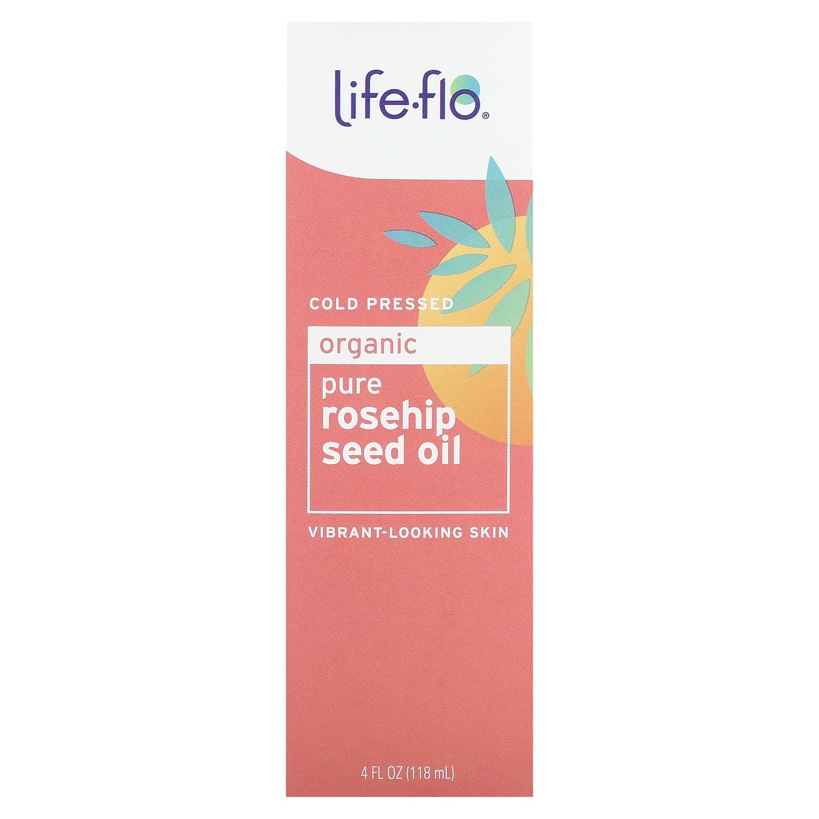 Life-flo, органическое чистое масло из семян шиповника, 118 м (4 жидк. унции)