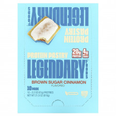 Legendary Foods, Protein Pastry, коричневый сахар и корица, 10 пакетиков, 61 г (2,2 унции)