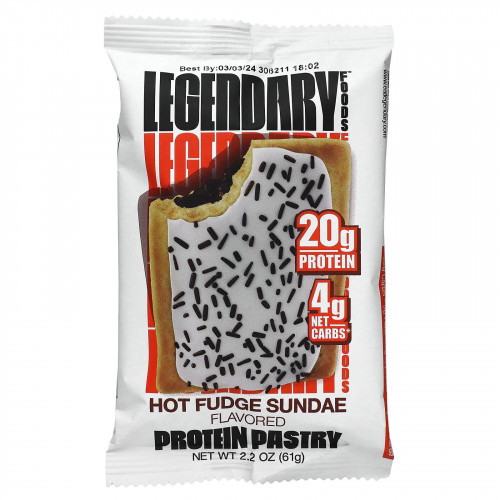 Legendary Foods, Protein Pastry, мороженое с помадкой, 10 пакетиков по 61 г (2,2 унции)