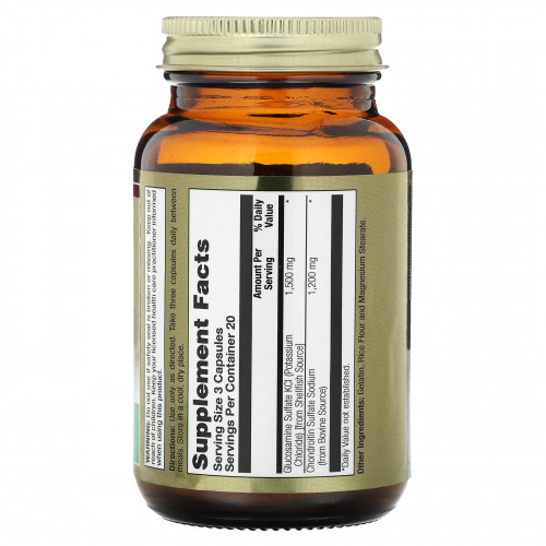 LifeTime Vitamins, Комплексная формула глюкозамина и хондроитина, 60 капсул