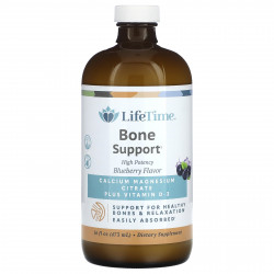 LifeTime Vitamins, добавка для поддержки здоровья костей, со вкусом голубики, 473 мл (16 жидк. унций)
