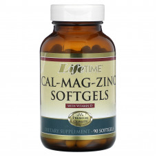 LifeTime Vitamins, Cal-Mag-Zinc с витамином D, 90 мягких таблеток