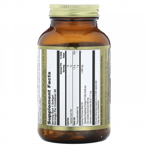 LifeTime Vitamins, Масло семян примулы вечерней, 1300 мг, 50 мягких таблеток