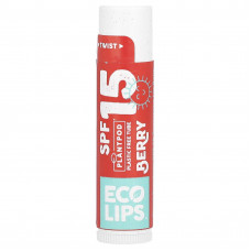 Eco Lips Inc., солнцезащитный бальзам для губ, SPF 15, ягодный вкус, 4,25 г (0,15 унции)