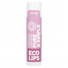 Eco Lips Inc., Pure & Simple, бальзам для губ, малина, 4,25 г (0,15 унции)