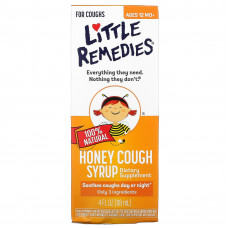 Little Remedies, 100% натуральный медовый сироп от кашля, для детей от 12 месяцев, 118 мл (4 жидк. Унции)