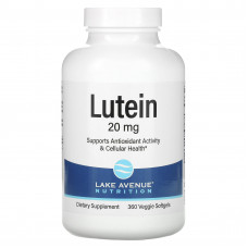 Lake Avenue Nutrition, лютеин, 20 мг, 360 растительных мягких таблеток