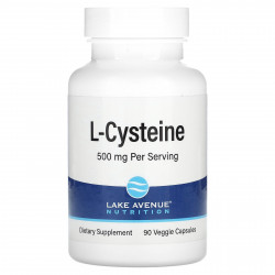 Lake Avenue Nutrition, L-цистеин, 500 мг, 90 растительных капсул
