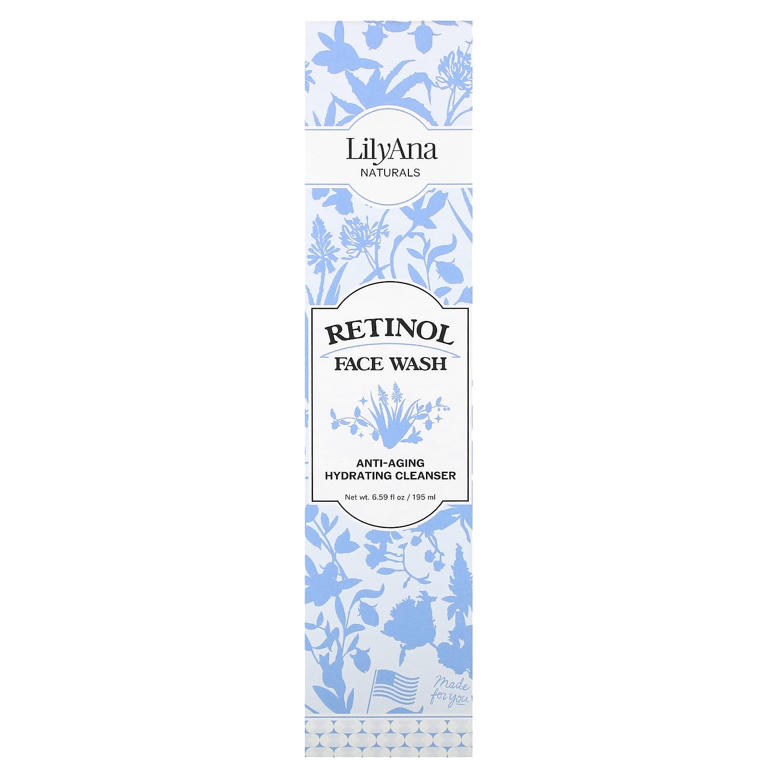 Lilyana Naturals, Гель для умывания с ретинолом, 195 мл (6,59 жидк. Унции)