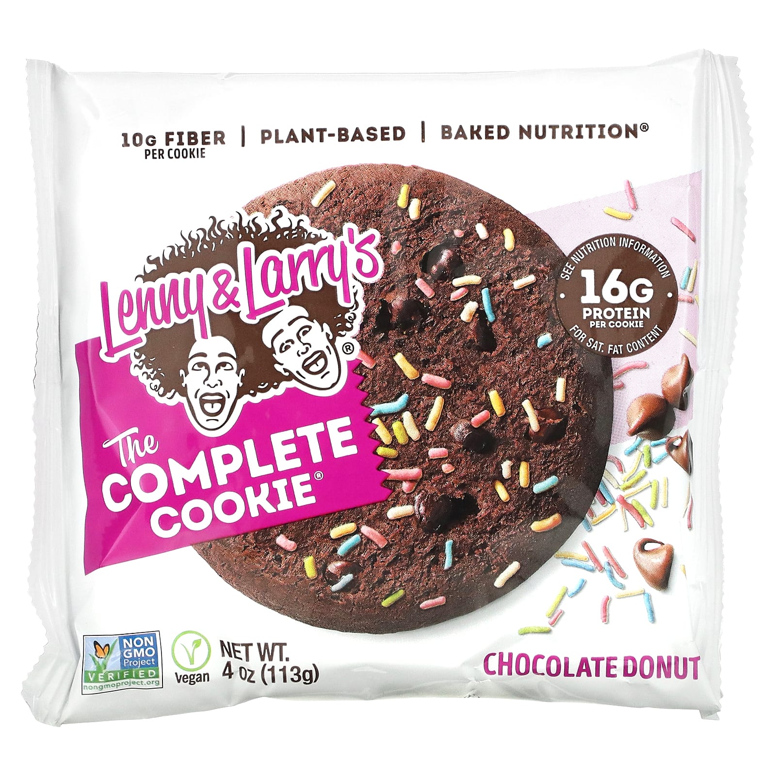 Lenny & Larry's, The COMPLETE Cookie, шоколадный пончик, 12 видов печенья, 113 г (4 унции)