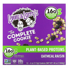 Lenny & Larry's, The COMPLETE Cookie, овсяное печенье с изюмом, 12 печений, 113 г (4 унции)