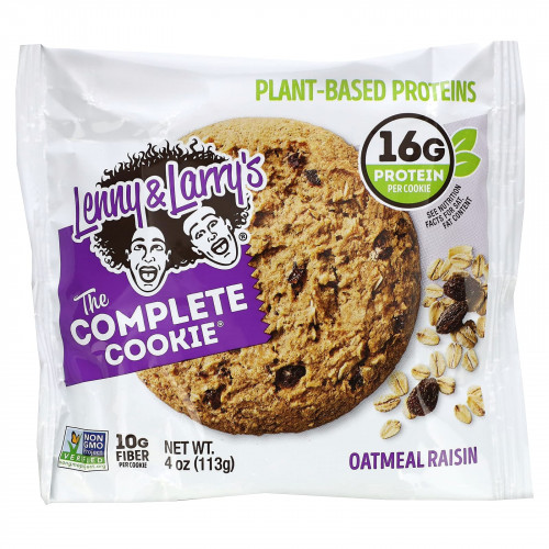 Lenny & Larry's, The COMPLETE Cookie, овсяное печенье с изюмом, 12 печений, 113 г (4 унции)