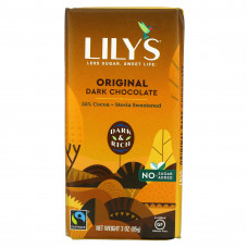 Lily's Sweets, Плитка темного шоколада, оригинальный, 55% какао, 85 г (3 унции)