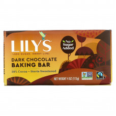 Lily's Sweets, Превосходный шоколад для выпечки, Темный шоколад, 4 унц.(113 г) (Товар снят с продажи) 