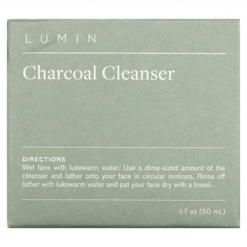 Lumin, Очищающее средство с древесным углем, 50 мл (1,7 унции)
